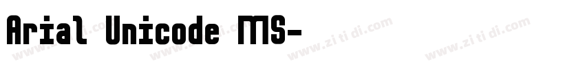 Arial Unicode MS字体转换